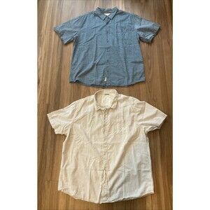 Cypress Club / Vintage Weatherproof Button-Up Short Sleeve Shirts (Men's Sz XXL)